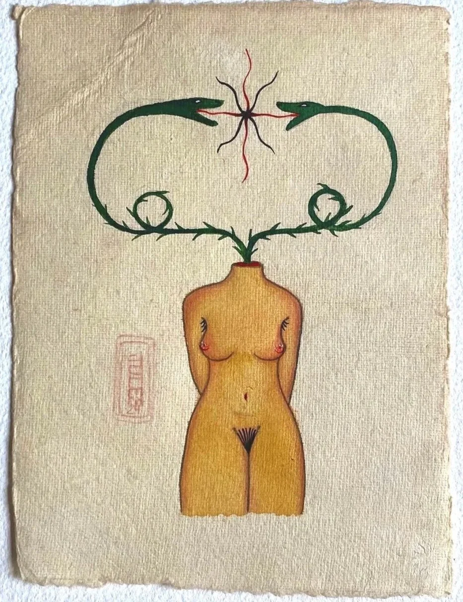 "Vessel", 2023
Watercolor on cotton rag paper.
8 x 6 inches.