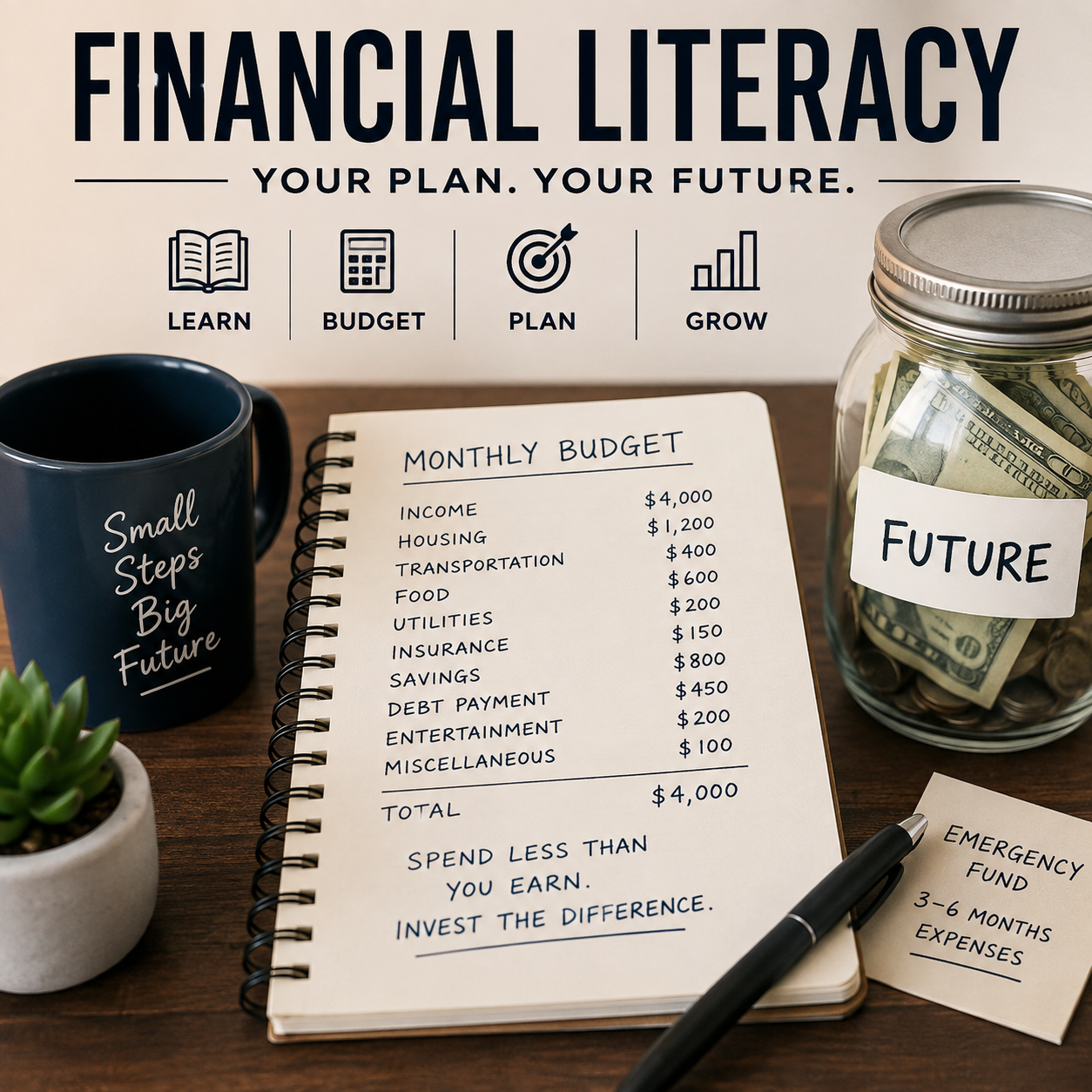 Financial Literacy - STEP ONE