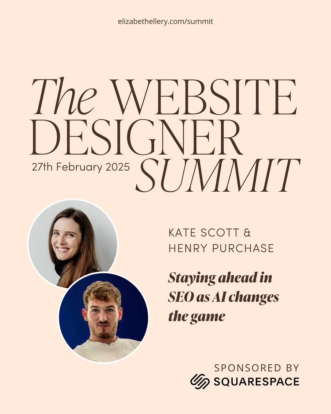 I&rsquo;ll be speaking with @henrypurchase about AI and SEO at the Website Designer Summit on February 27th at 12pm EST.

I&rsquo;ll also be leading a breakout group on Friday the 28th after the community Q&amp;A. It&rsquo;s going to be a blast!

So 