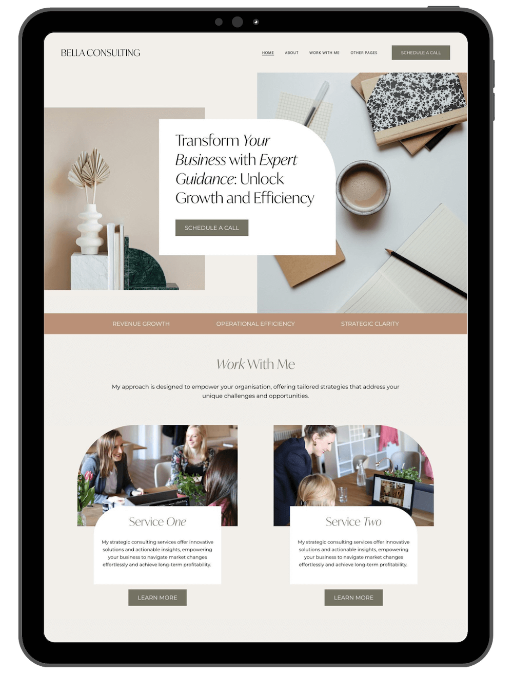 Bella Consulting Template by Leslie Allan