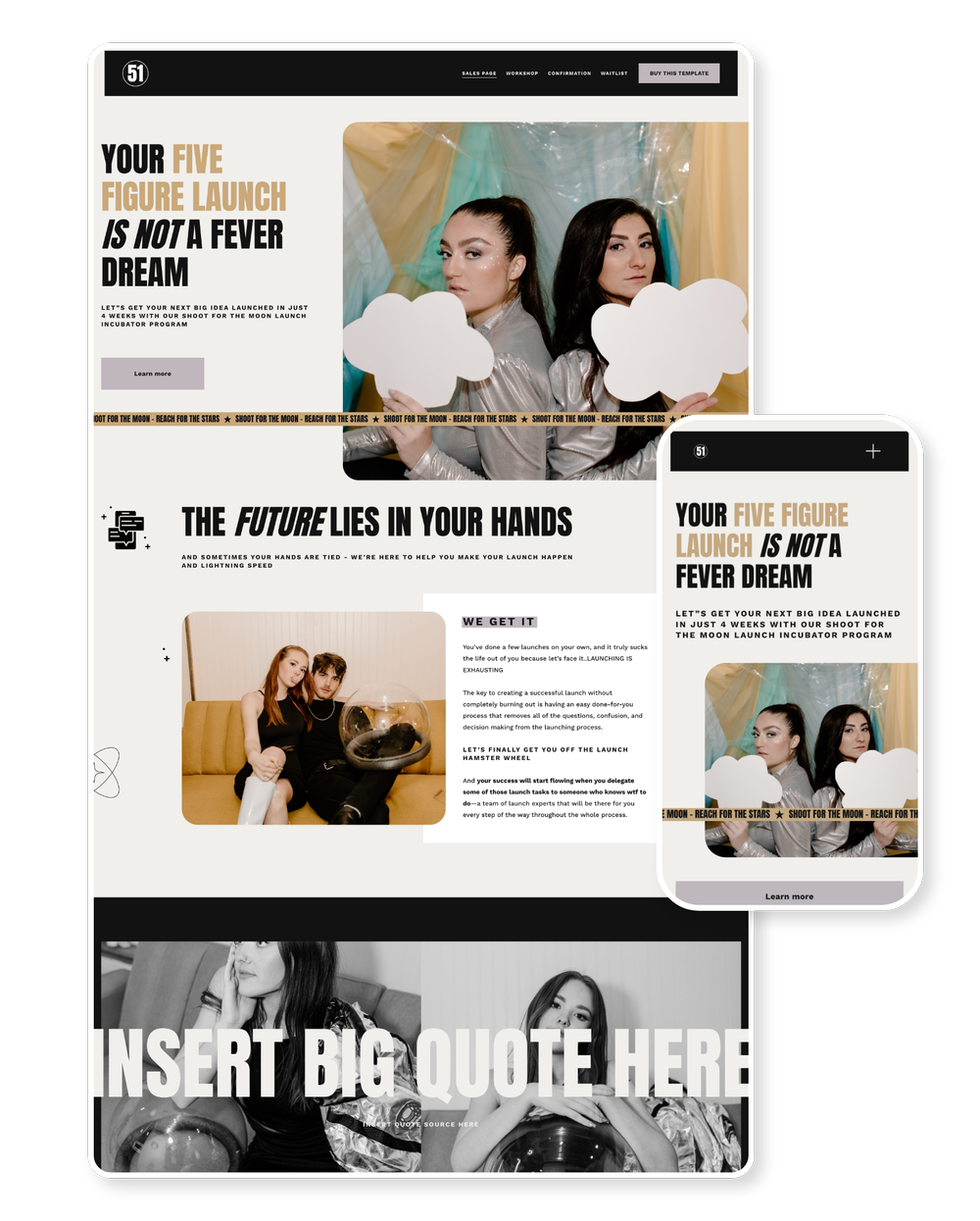 Studio 51 Sales Page Template by Dynamo and Ultima