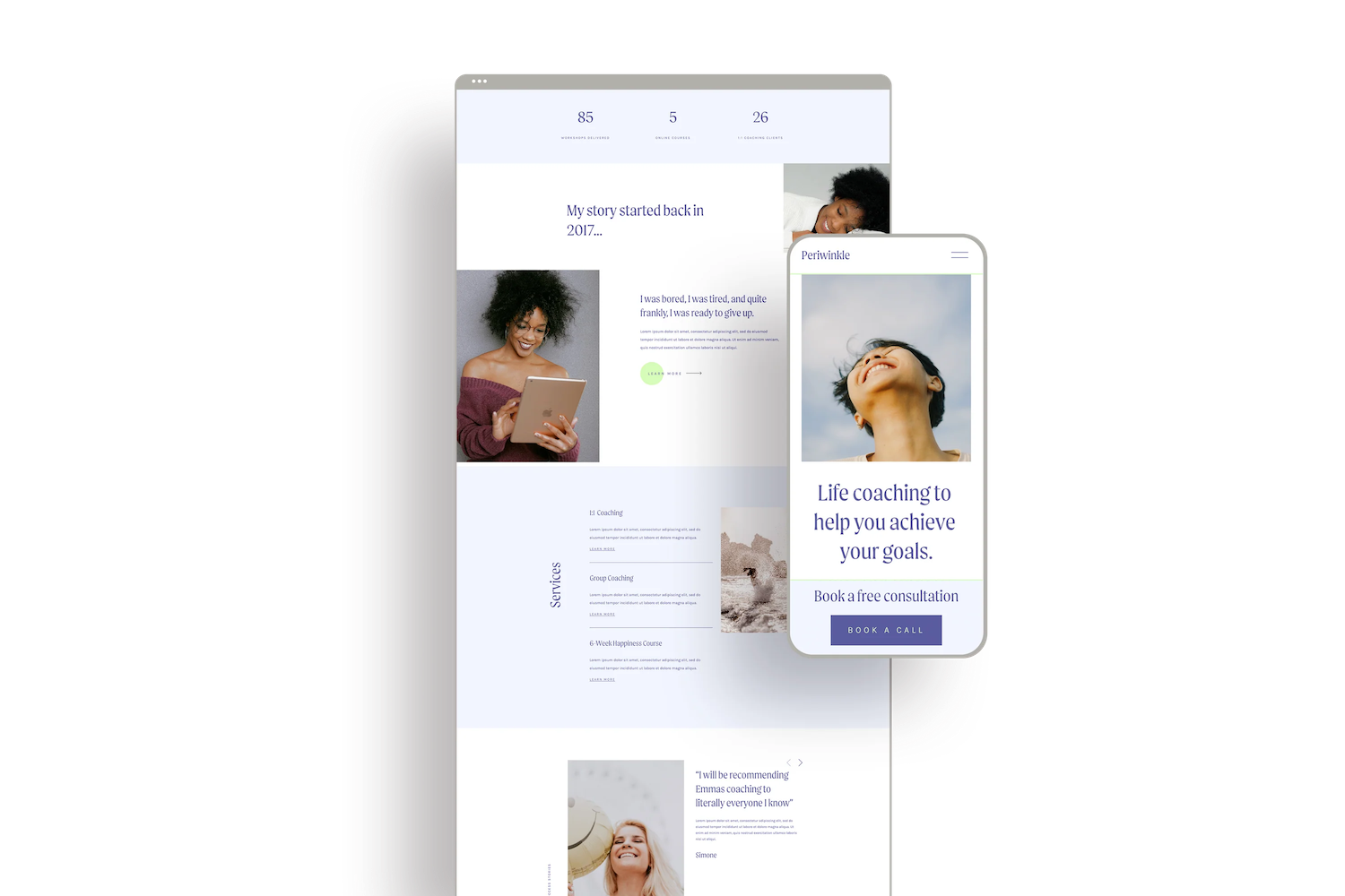 Periwinkle Template by Squarebase