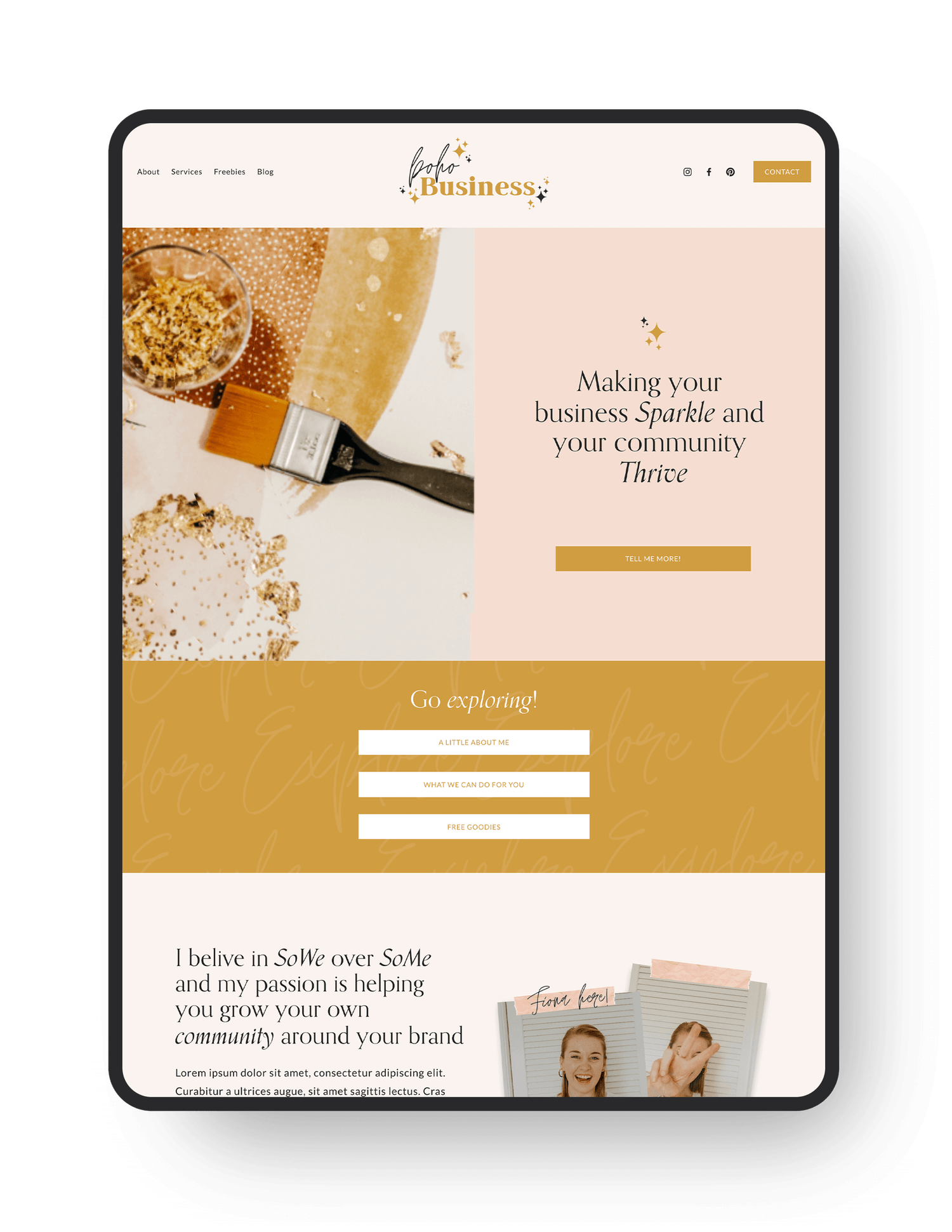 Boho Business Template by Hersted Hertz