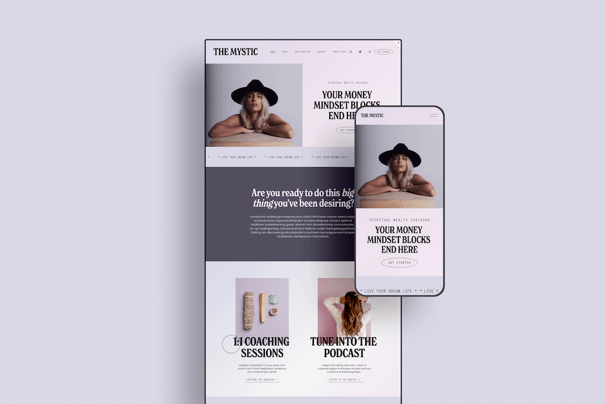 The Mystic Template by Glo Design Studio