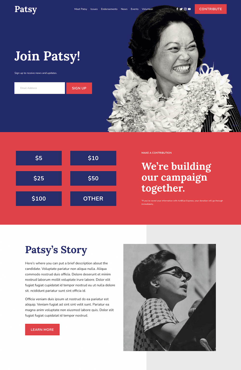 Patsy Template by Swayed Digital