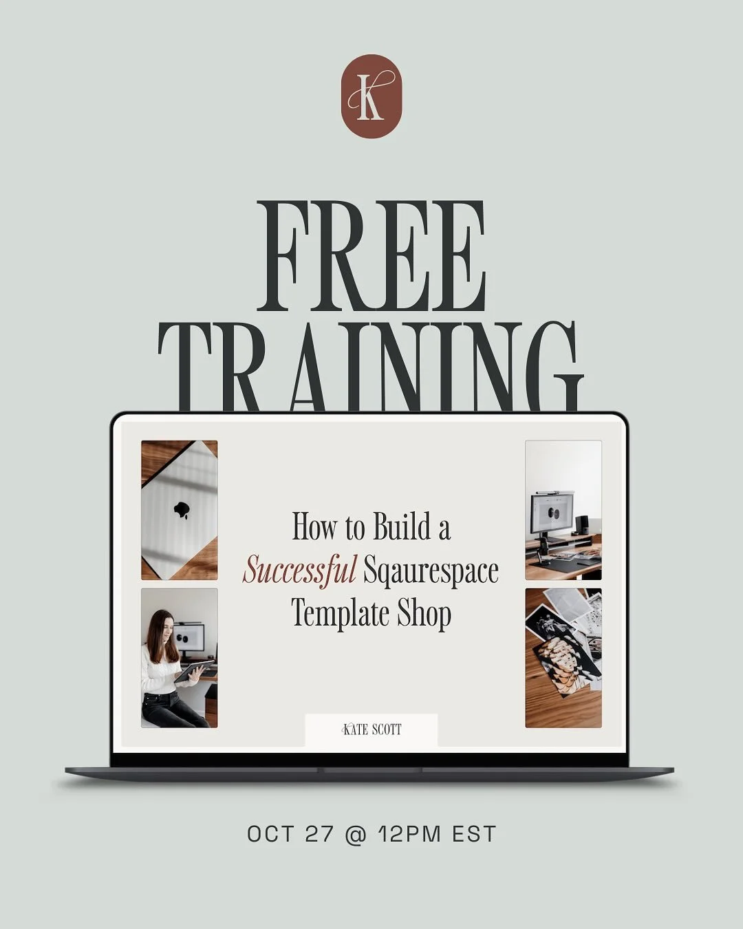 Want to scale your design business in 2026? 📈

If you&rsquo;ve been thinking about selling Squarespace templates but don&rsquo;t know where to start, I&rsquo;ve got you!

Join my FREE live masterclass on Monday, October 27th at 12PM EST, where I&rsq