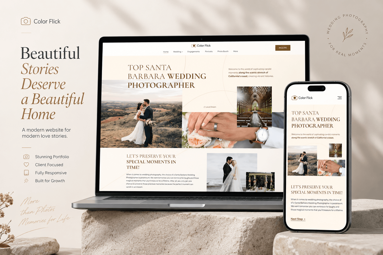 Colorflick Squarespace Template