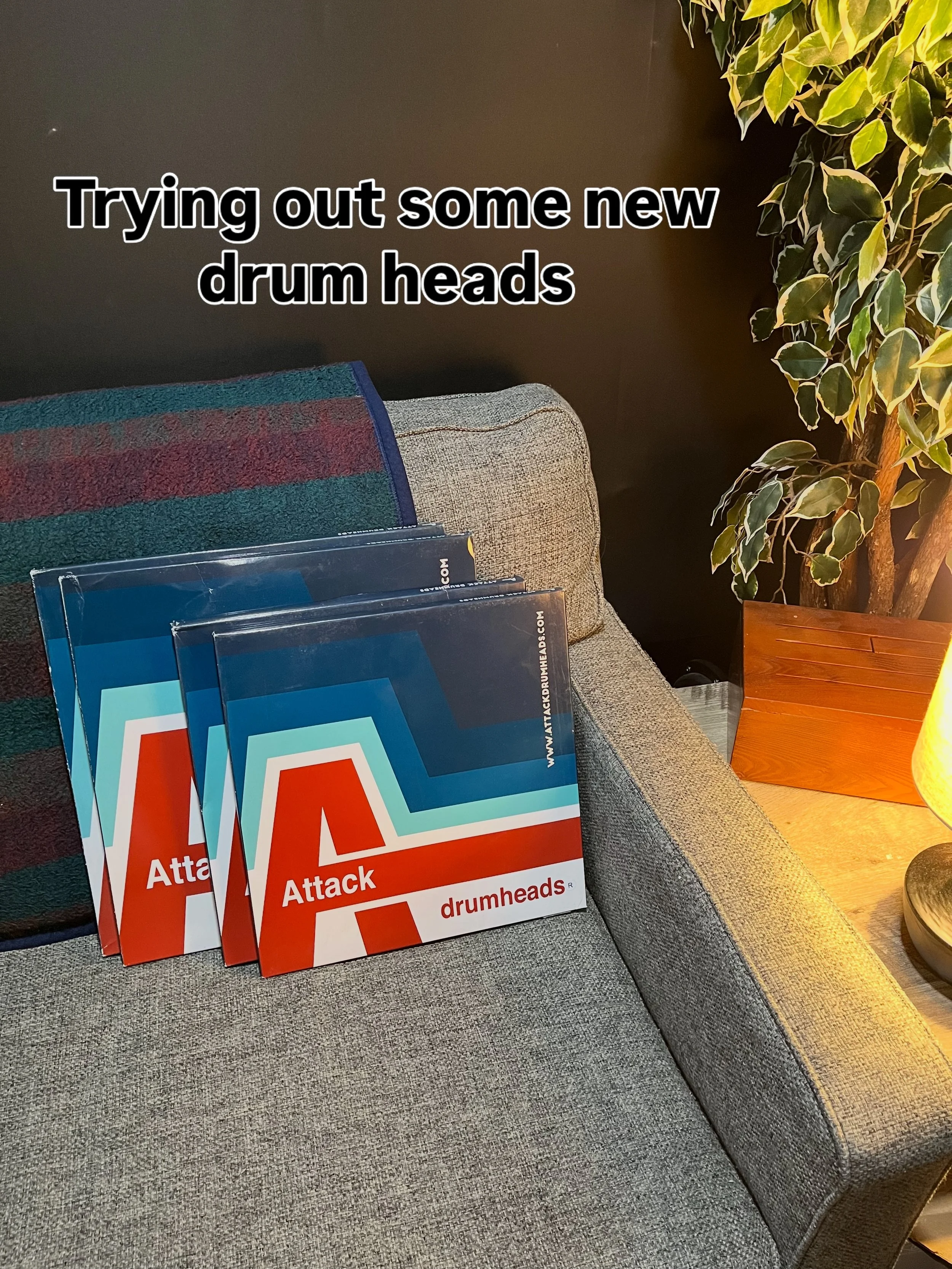 I&rsquo;ve been hearing alot about these drumheads, and it&rsquo;s finally time to give them a shot. Can&rsquo;t wait to see how they perform! Stay tuned for a full review in a few months. Let&rsquo;s see if they live up to the hype! 

#AttackDrumhea