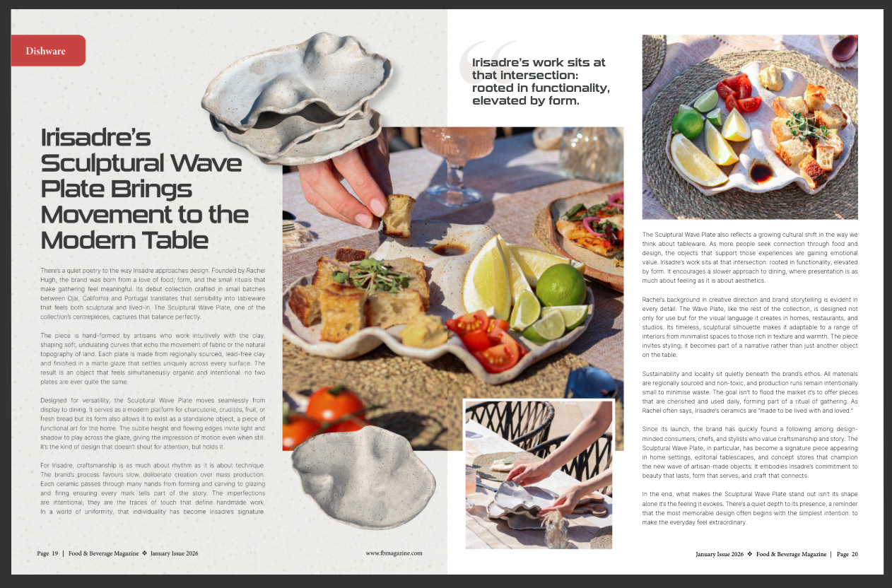 food and beverage magazine imagery