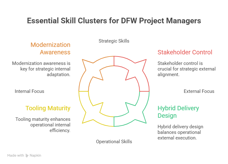 essential skill clusters for dfw project managers