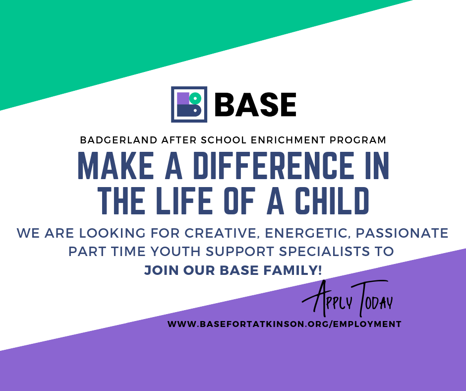 BASE is now hiring for the 2019-2020 school year!