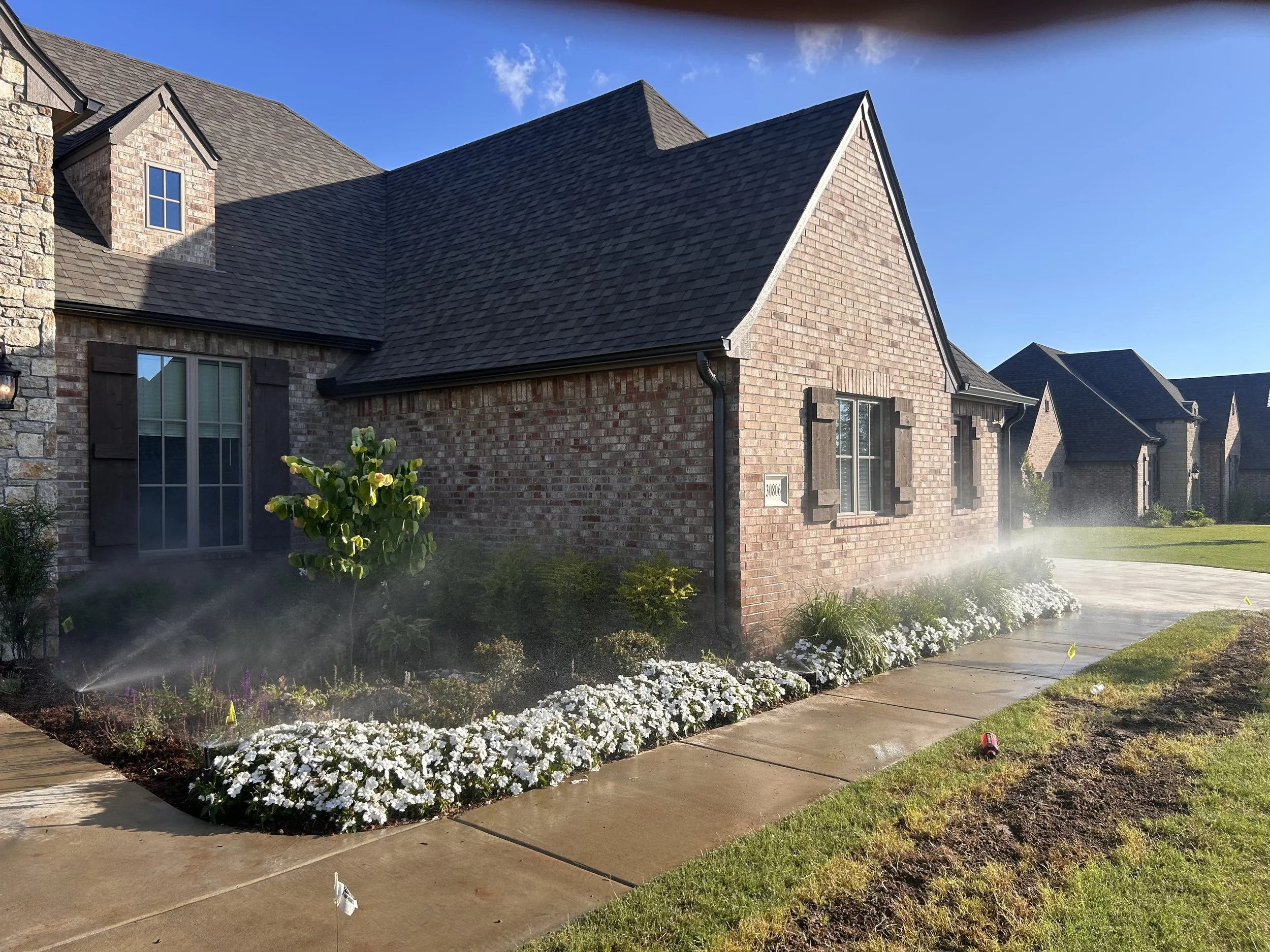 Front Yard Irrigation Sprinklers