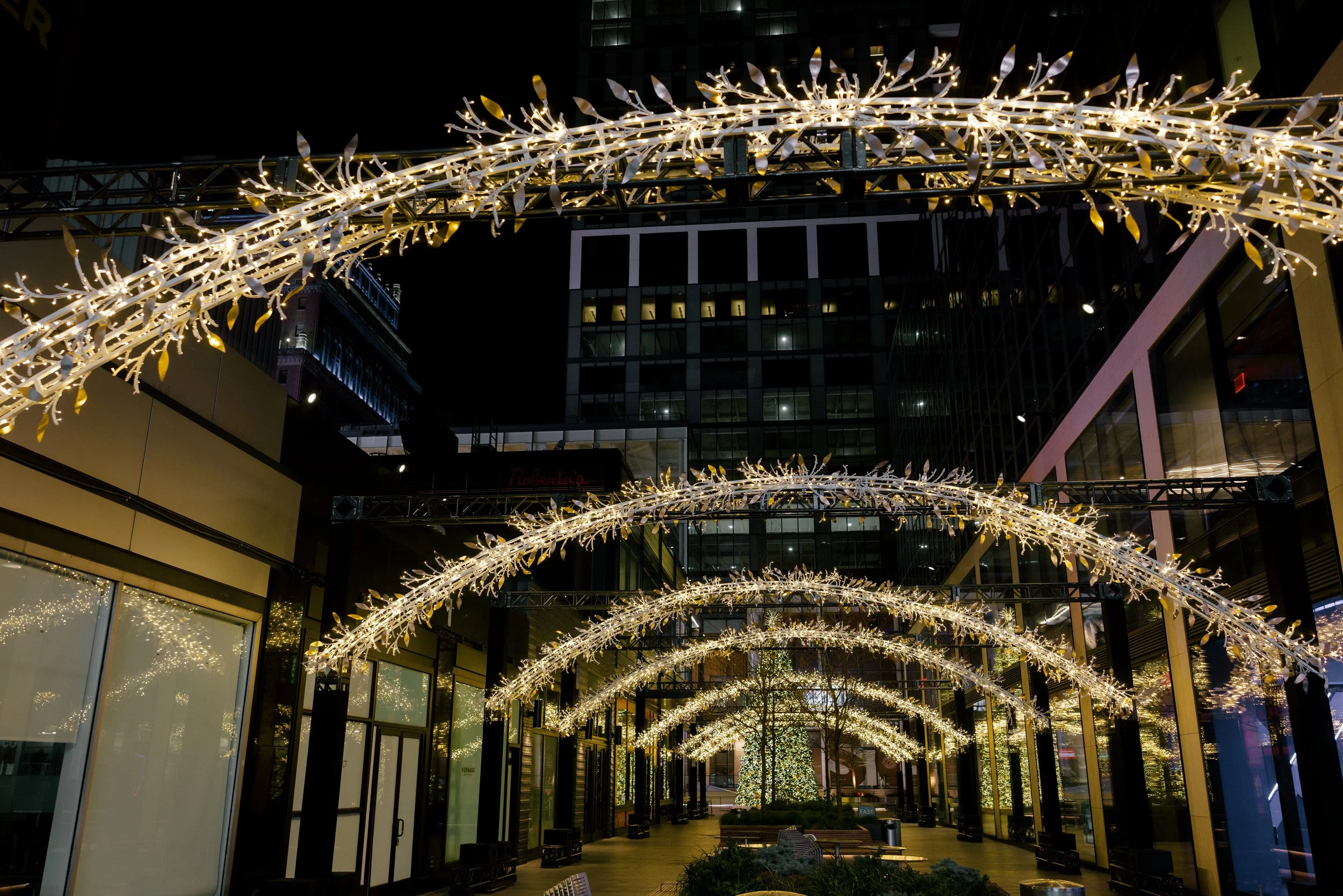 Penn Plaza Holiday Lighting Installation