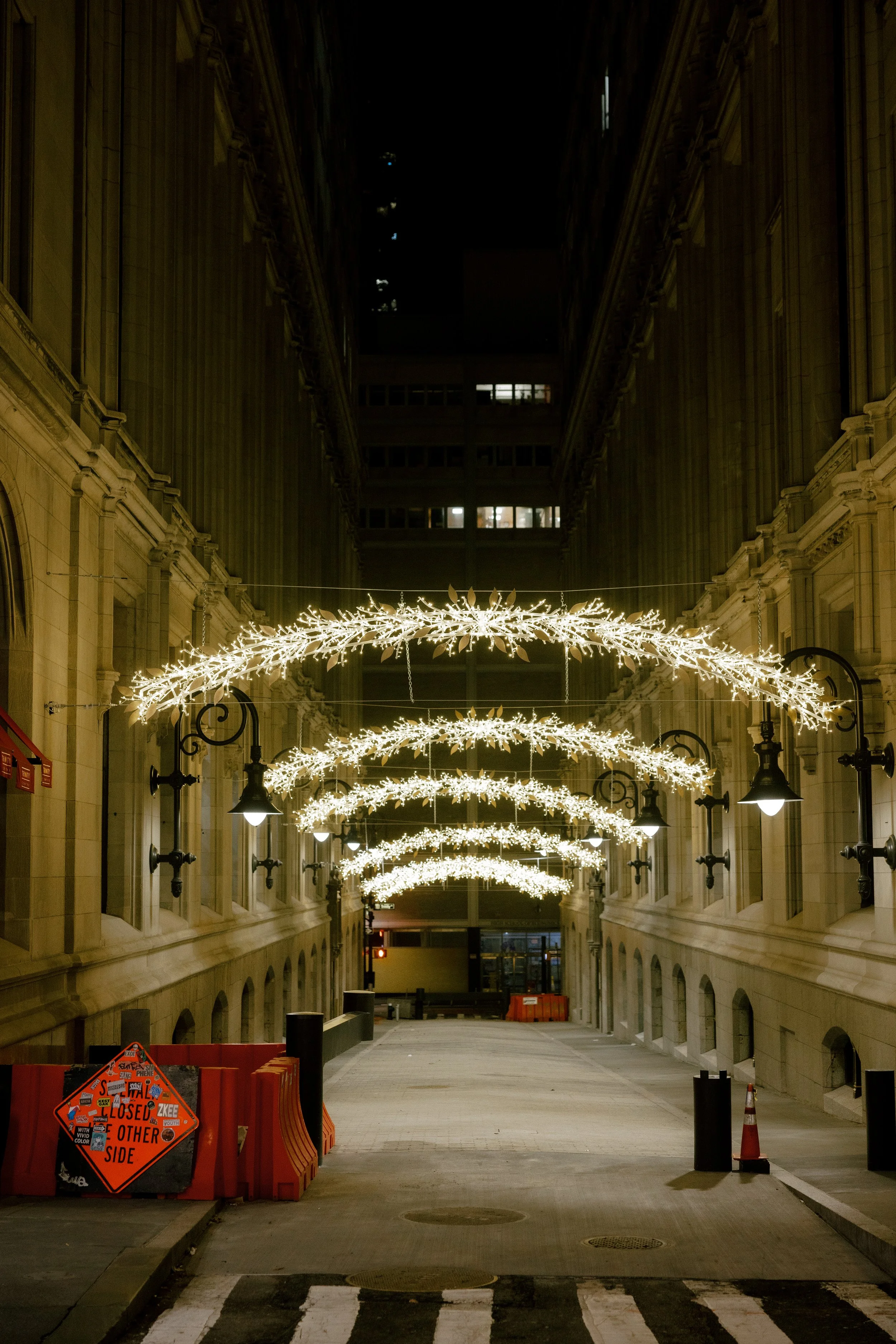 Commercial holiday facade and architectural lighting