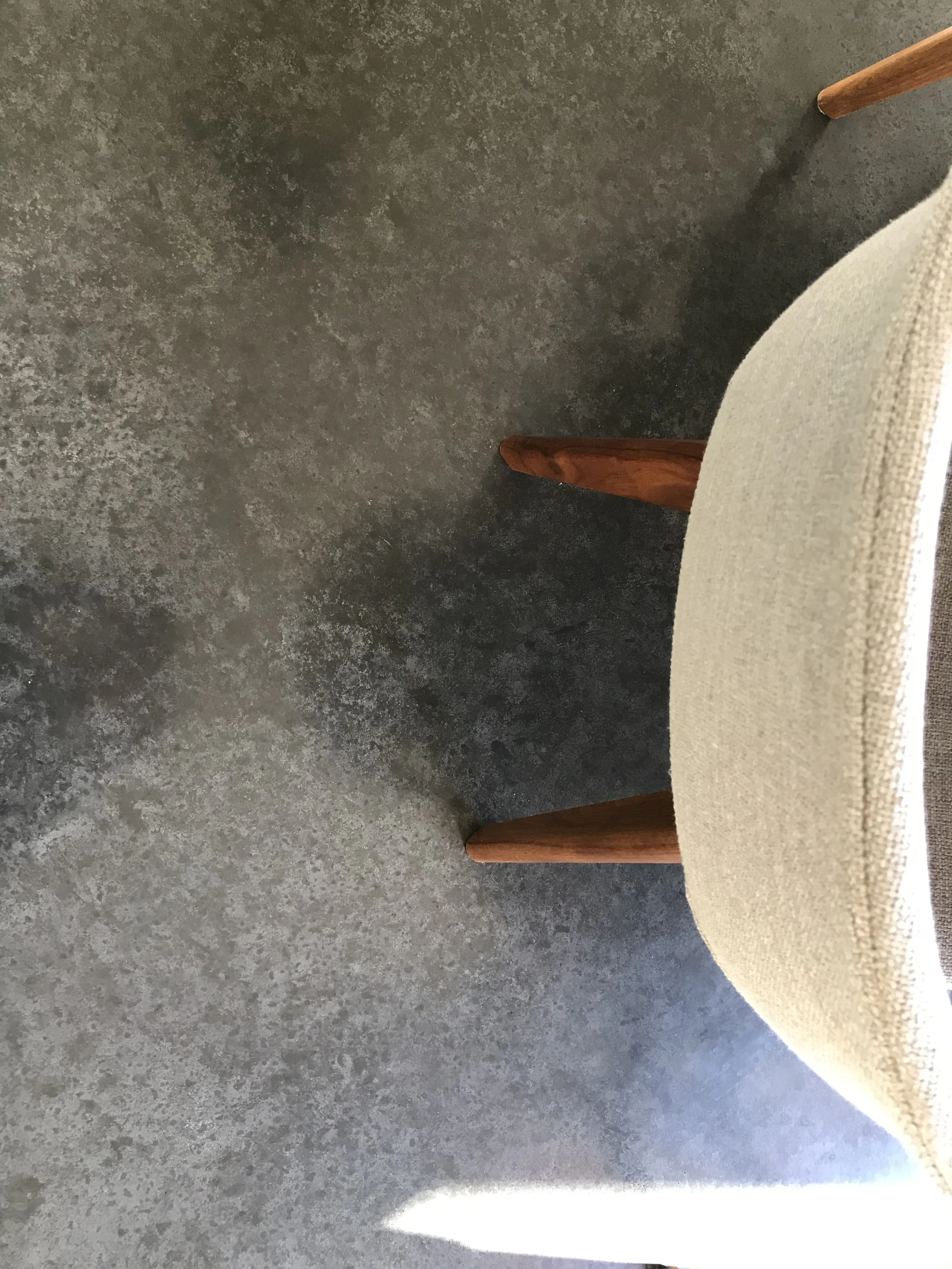 Burnished concrete aesthetic