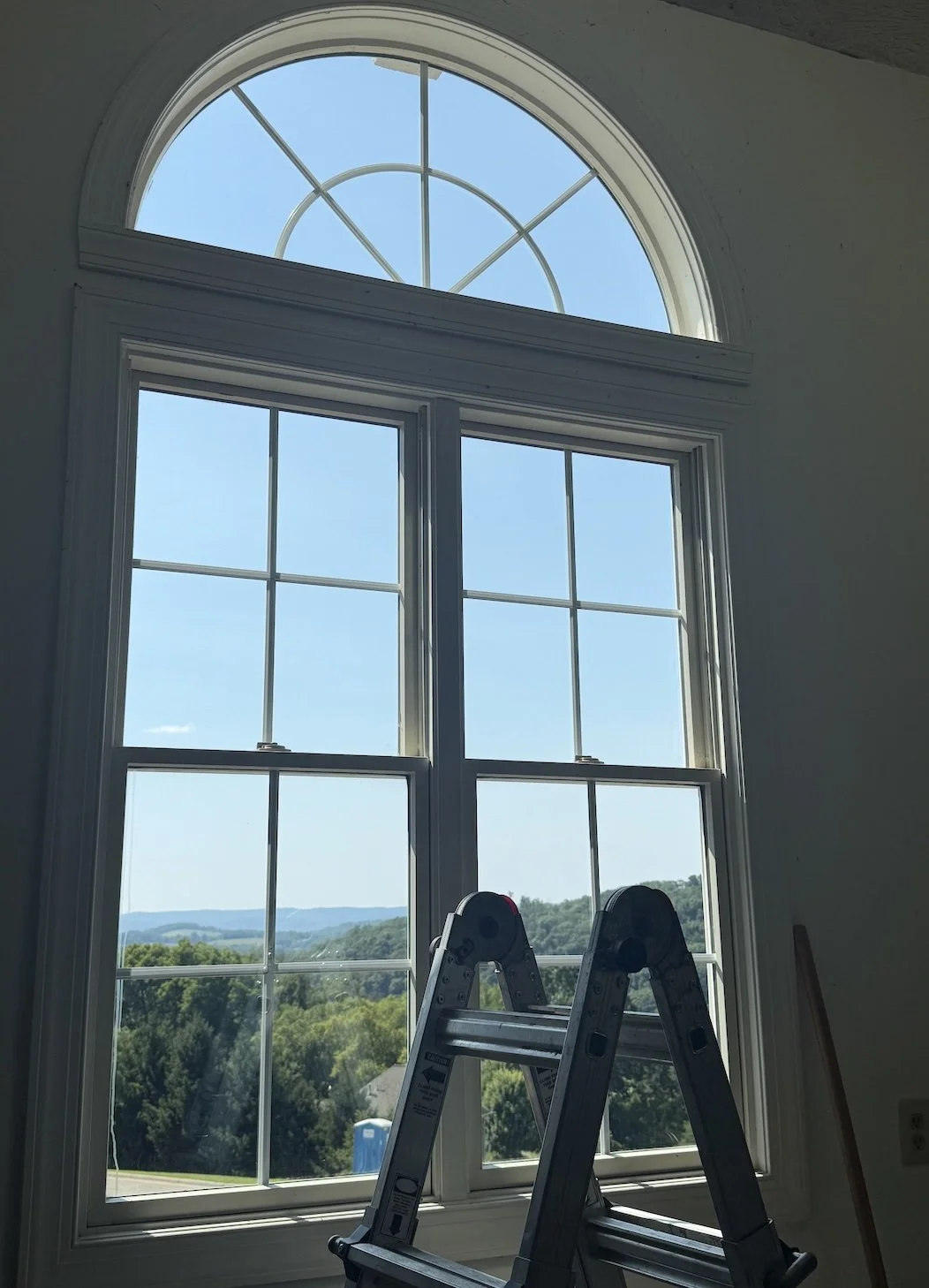Interior window cleaning