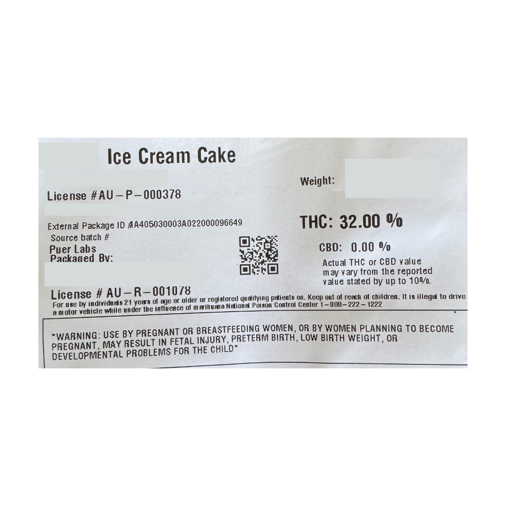 Ice Cream Cake | 32.00% THC | Hybrid