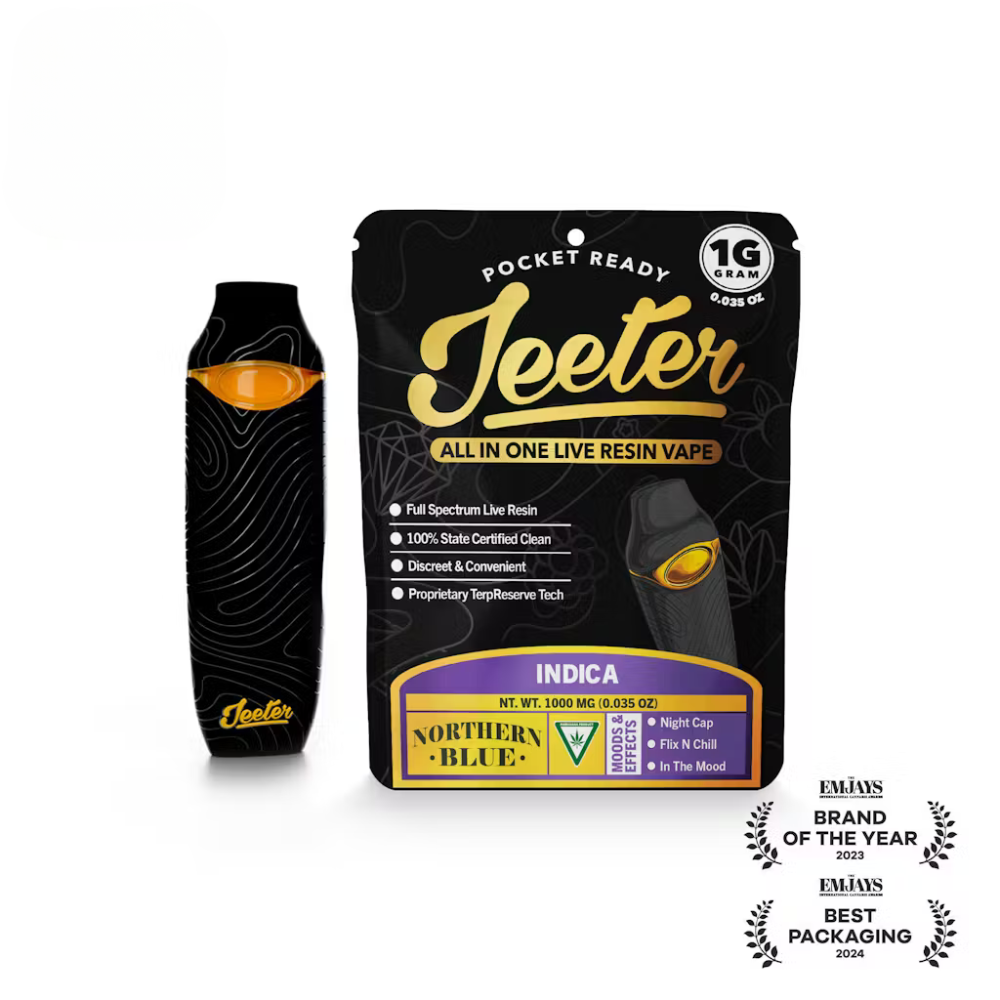 Jeeter | Northern Blue | 1G All In One Live Resin Vape | 72.07% THC | INDICA *2 for $120*