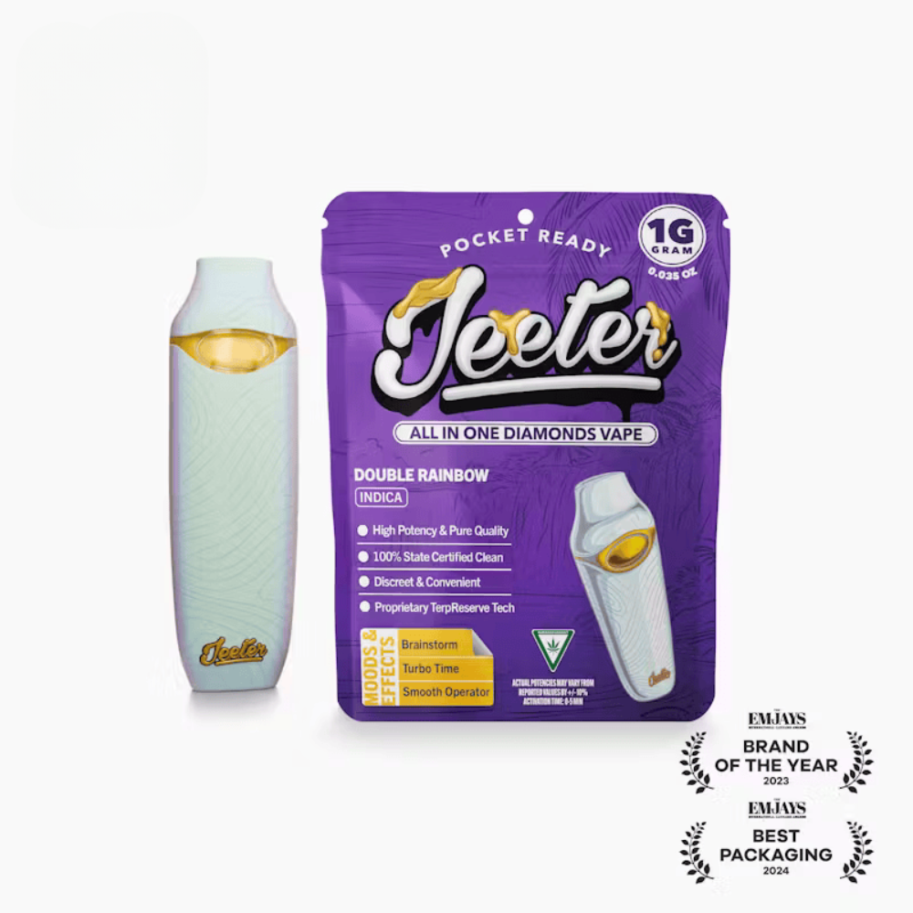 Jeeter | Double Rainbow | 1G All In One Diamonds Vape | 88.03% THC | Indica