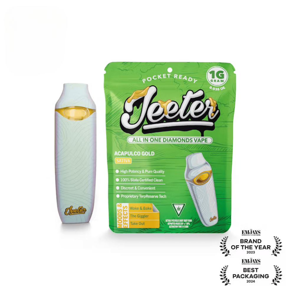 Jeeter | Acapulco Gold | 1G All In One Diamonds Vape | 87.29% THC | Sativa