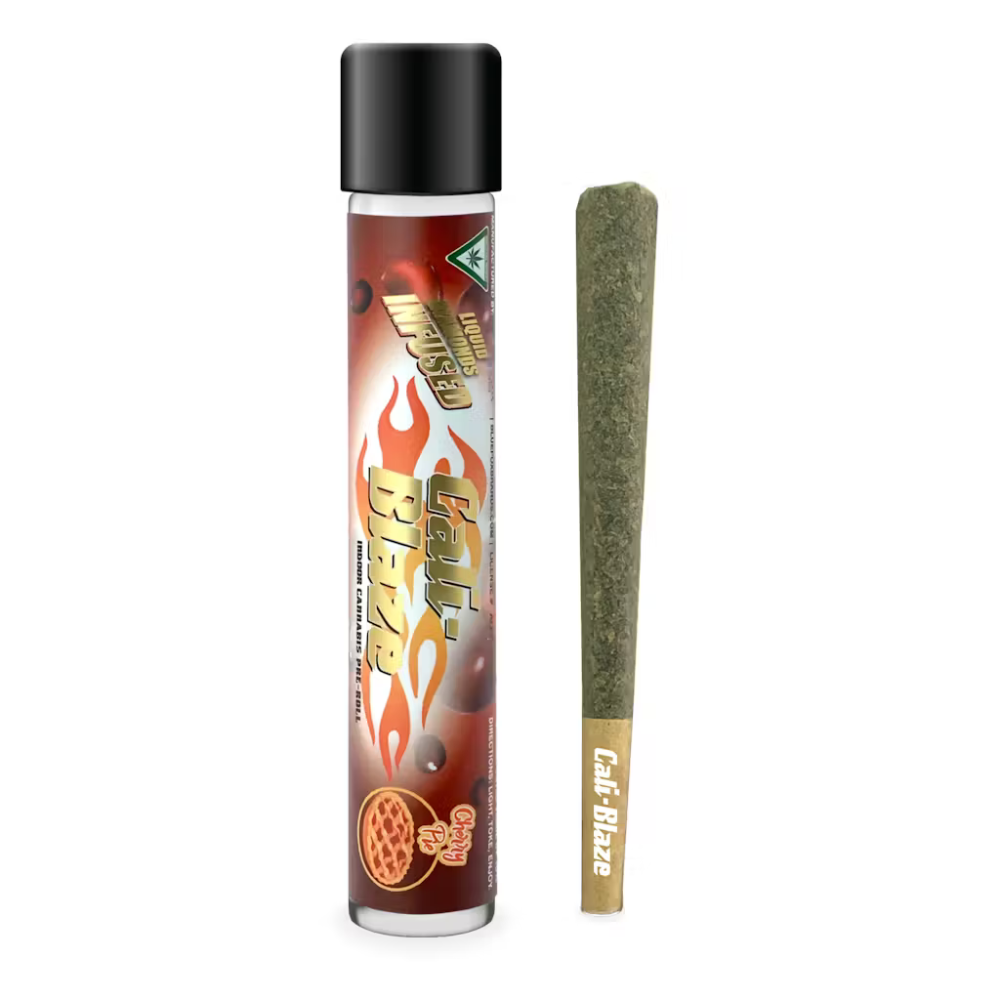 Cali Blaze | Cherry Pie | 1.2G Liquid Diamonds Infused Preroll | 47.43% THC | INDICA *B3G1*