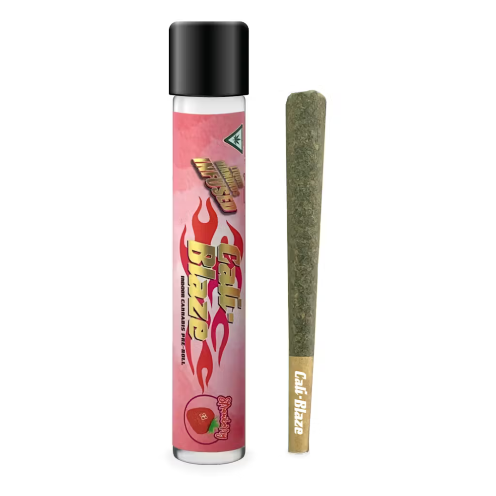 Cali Blaze | Strawberry | 1.2G Liquid Diamonds Infused Preroll | 40.62% THC | INDICA *B3G1*