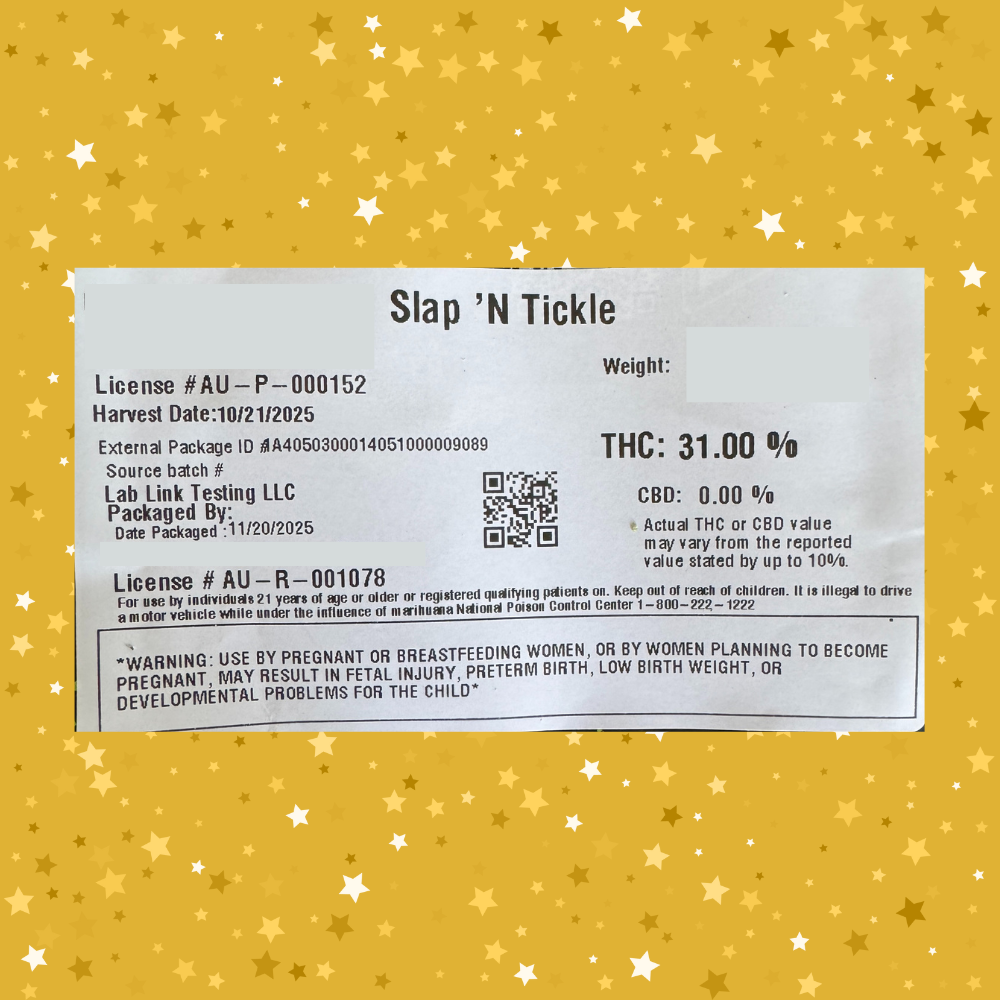 Slap 'N Tickle (Gold Tier) | 31.00% THC | INDICA