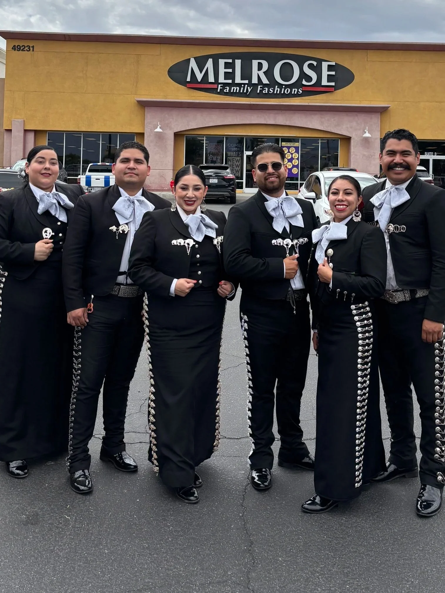 Desert Mariachi Band in front of Melrose in Coachella at the Food 4 Less shopping center