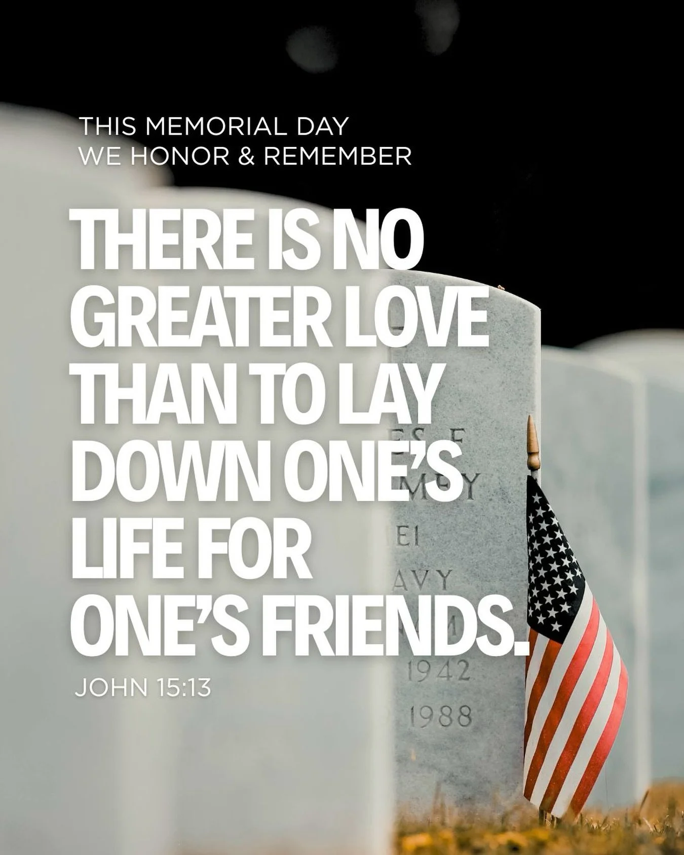 Today, we honor and remember the brave men and women who gave their lives for our freedom 🇺🇸Remembrance is an act of gratitude. And we remember the bravery, sacrifice, and lives that will not be forgotten. 

Memorial Day reminds us that freedom is 