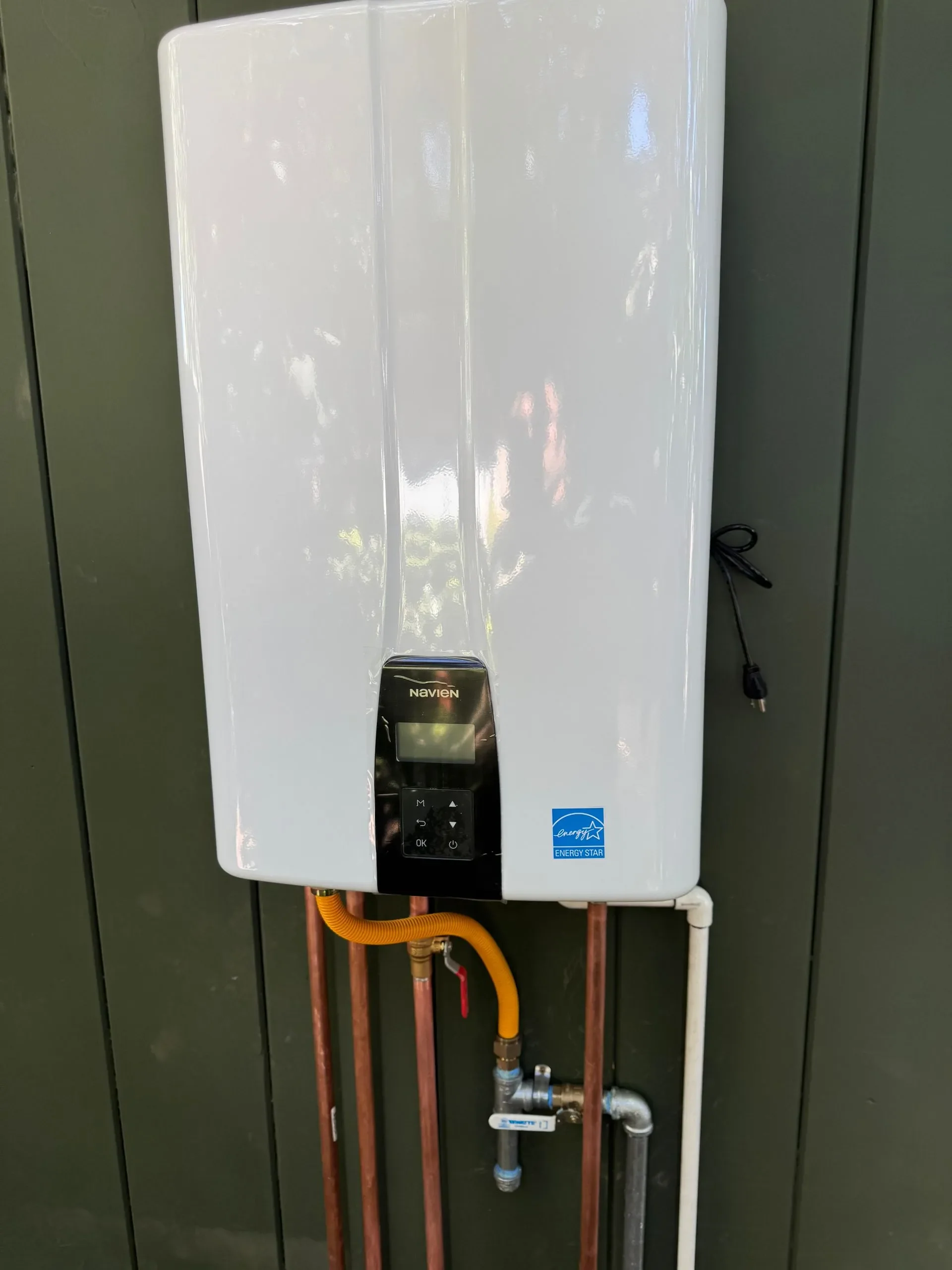 Tankless water heater installation