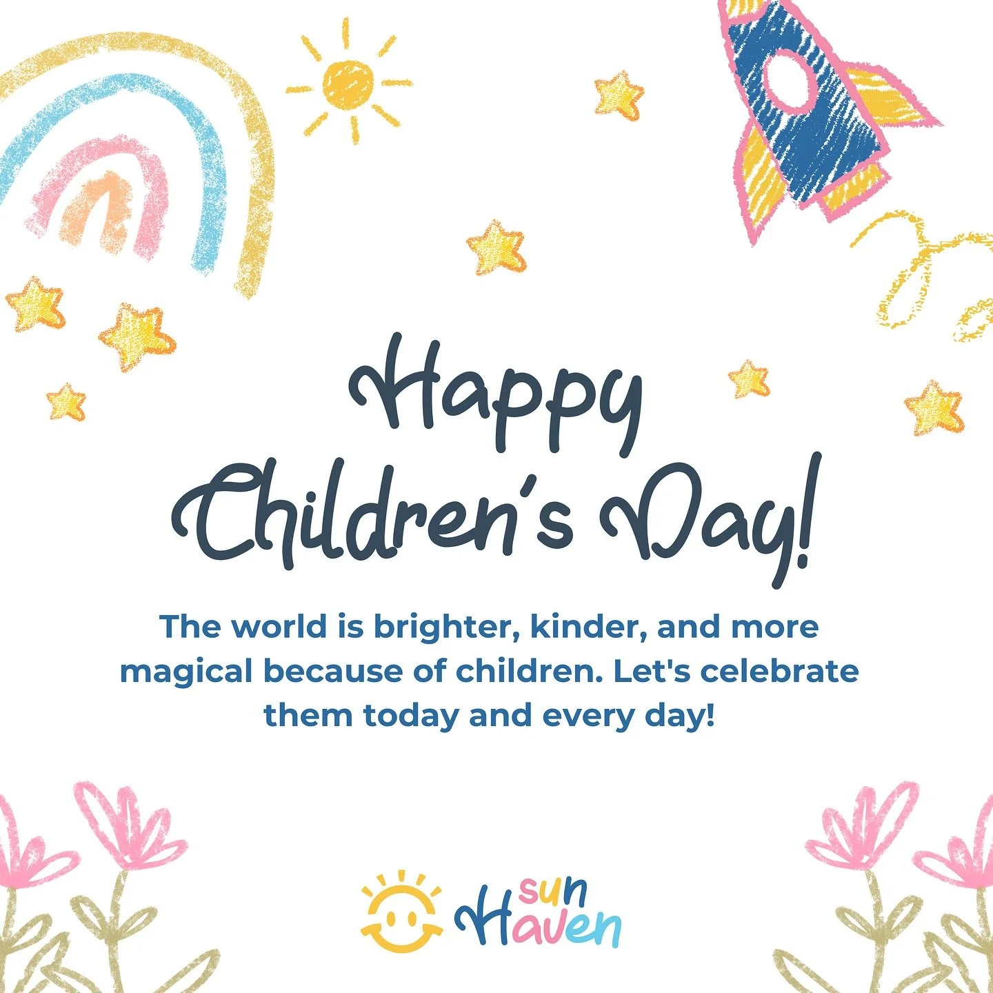 Feliz d&iacute;a del ni&ntilde;@! El mundo es m&aacute;s brillante, m&aacute;s gentil y m&aacute;s m&aacute;gico gracias a las infancias. Una celebraci&oacute;n para hoy y para siempre!✨💛🫧