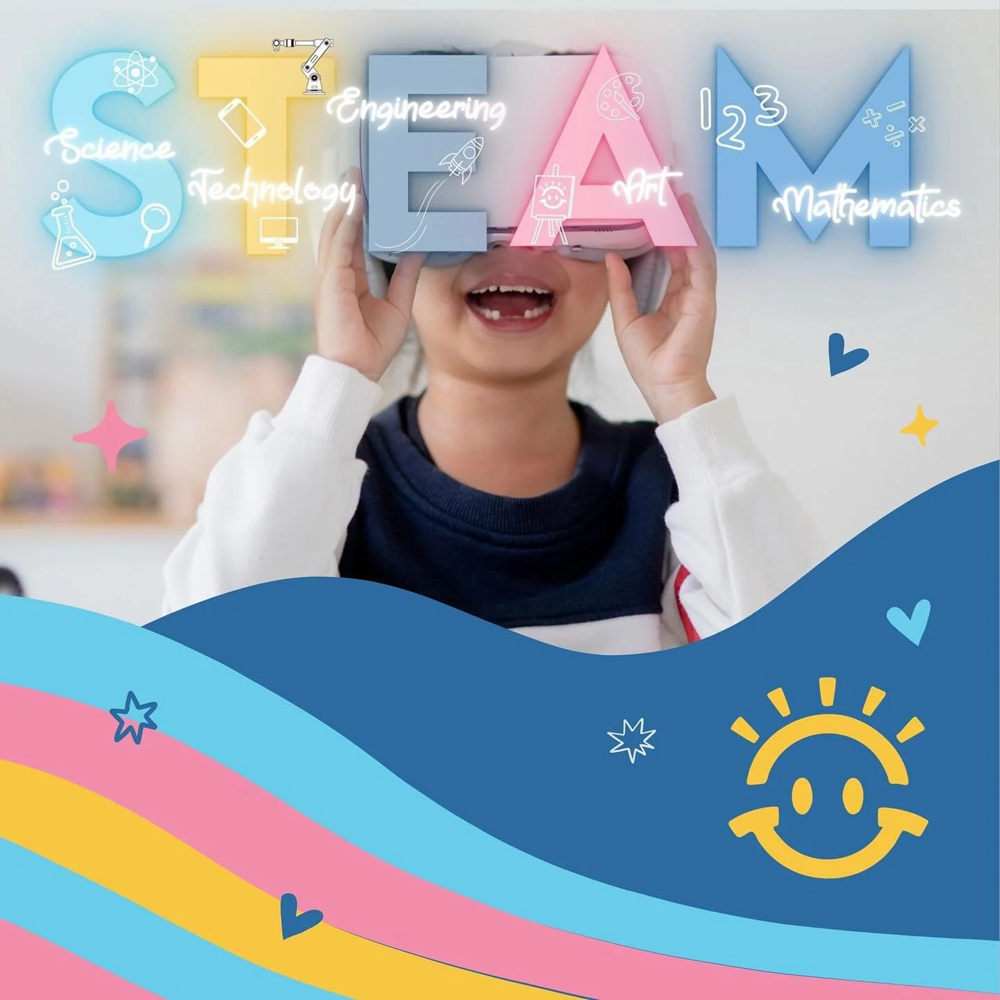 ☀️ &iquest;Qu&eacute; ofrecemos en Sun Haven?
Uno de nuestros pilares fundamentales es S.T.E.A.M (Ciencia, Tecnolog&iacute;a, Ingenier&iacute;a, Artes y Matem&aacute;ticas).

☁️ &iquest;Por qu&eacute; es tan importante en los ni&ntilde;os?
Porque les