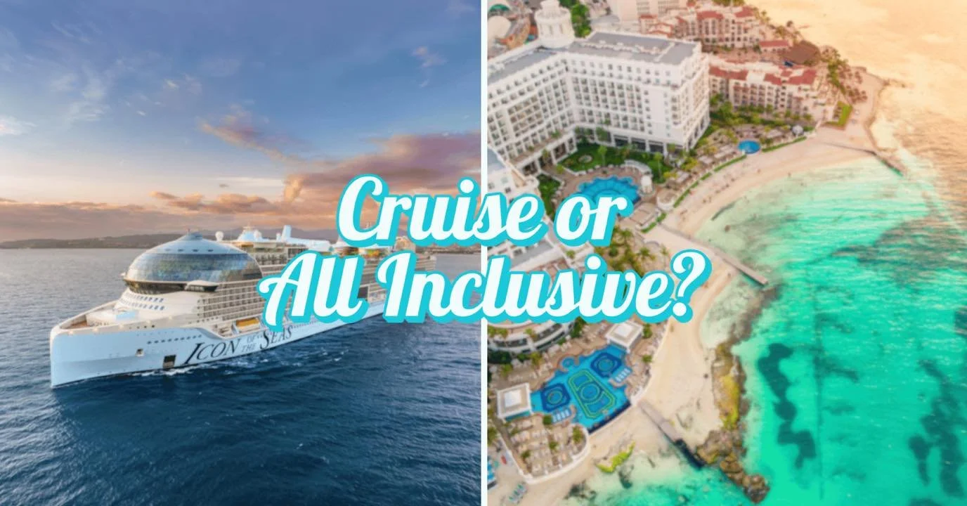 The ultimate vacation debate&hellip; 🚢 vs 🌴

When planning your getaway, are you choosing:

🚢 A cruise with multiple destinations, endless entertainment, and adventure built into every day?

OR

🌴 An all-inclusive resort where the biggest decisio