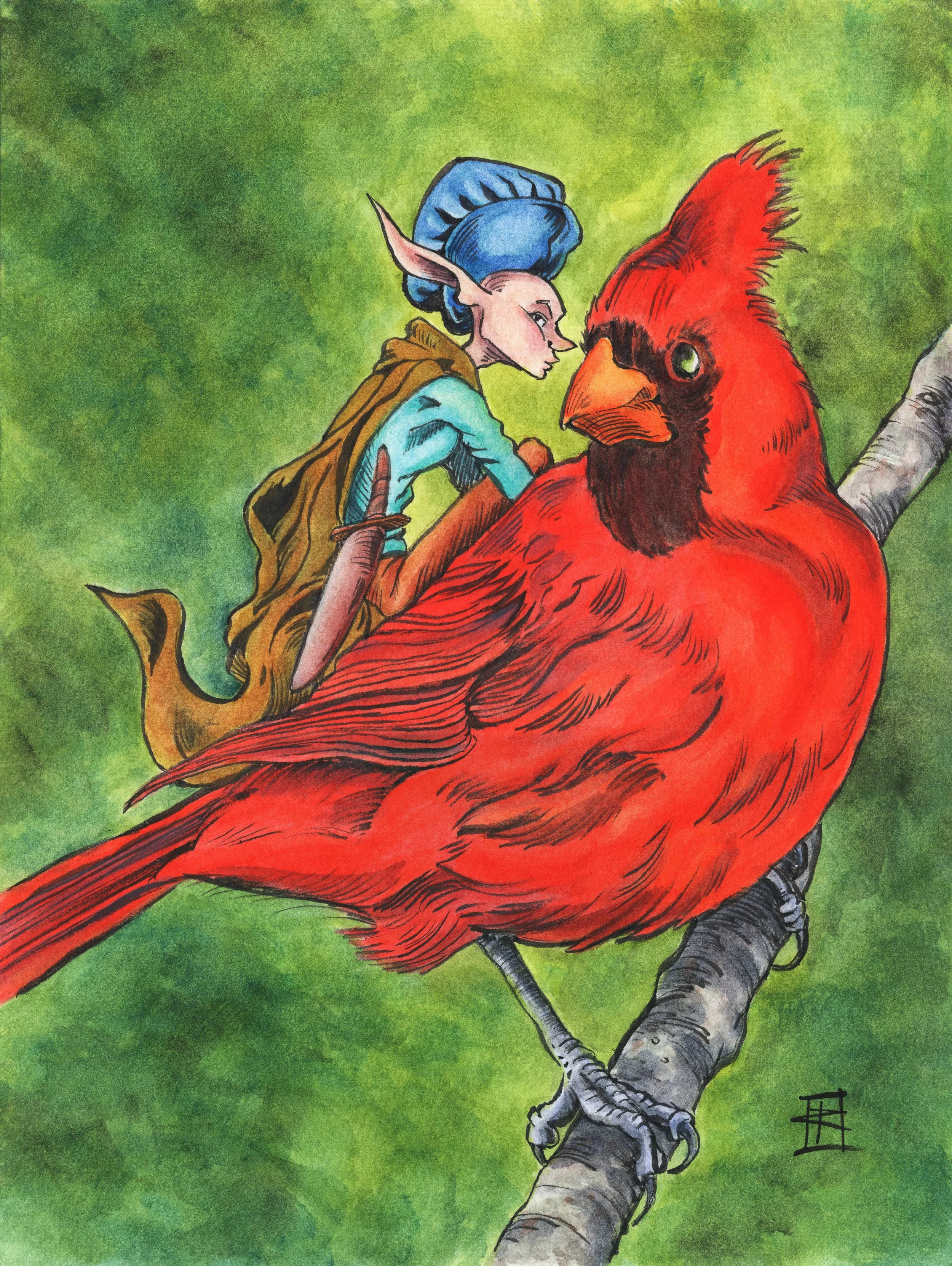 Ranger -Ink and Watercolor