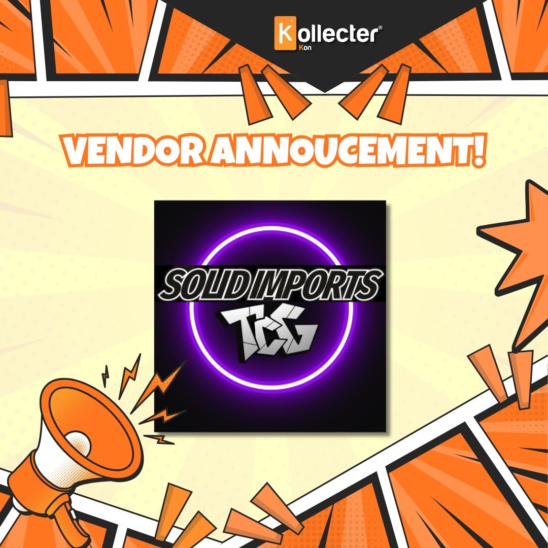 🎉 VENDOR ANNOUNCEMENT 🎉

Please welcome Solid Imports TCG, a heavy hitter in the world of graded cards, bringing premium slabs to Kollecter Kon 2026!

Specialising in PSA-graded Pok&eacute;mon and One Piece TCG, Solid Imports TCG is all about clean
