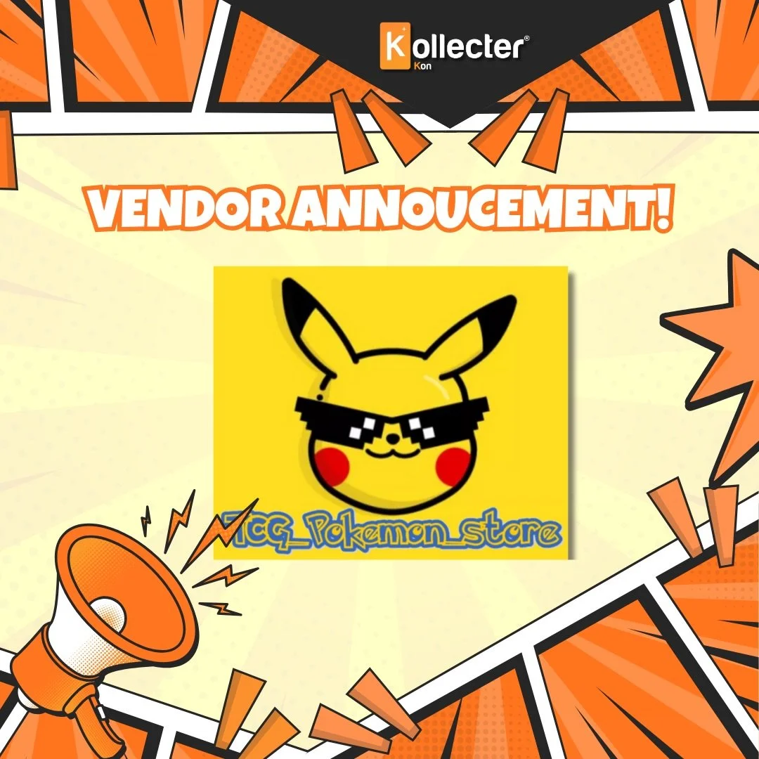 🎉 VENDOR ANNOUNCEMENT 🎉

Please welcome tcg_pokemon_store, a WA-based Pok&eacute;mon specialist bringing a packed Pok&eacute;mon TCG singles table to Kollecter Kon 2026!

Focused on Pok&eacute;mon TCG singles, TCG Pok&eacute;mon Store is all about 