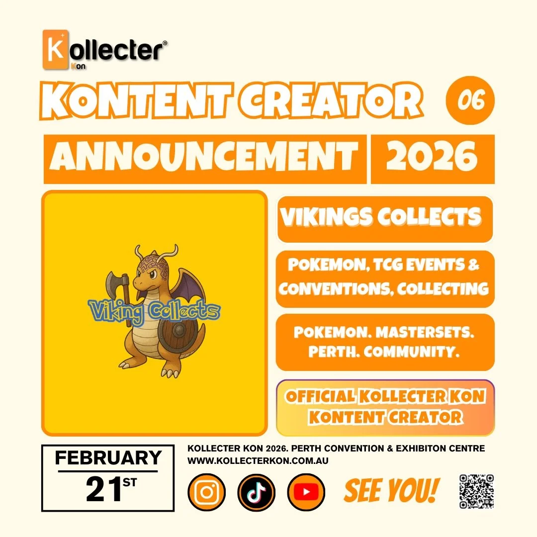 ✨ CONTENT CREATOR ANNOUNCEMENT ✨

Say hello to @vikings_collects!

Focused on Pok&eacute;mon master sets, collecting, and shining a spotlight on the Perth TCG community, Vikings Collects brings passion, consistency, and deep love for the hobby.

From