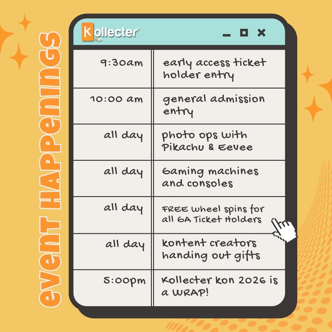 Kollecter Kon is THIS SATURDAY and it&rsquo;s nearly go time 🔥🎟️

If you&rsquo;re even slightly thinking about coming, lock your tickets in now. This is the last call before Saturday hits and you miss it.

Pavilion 3 at the Perth Convention and Exh