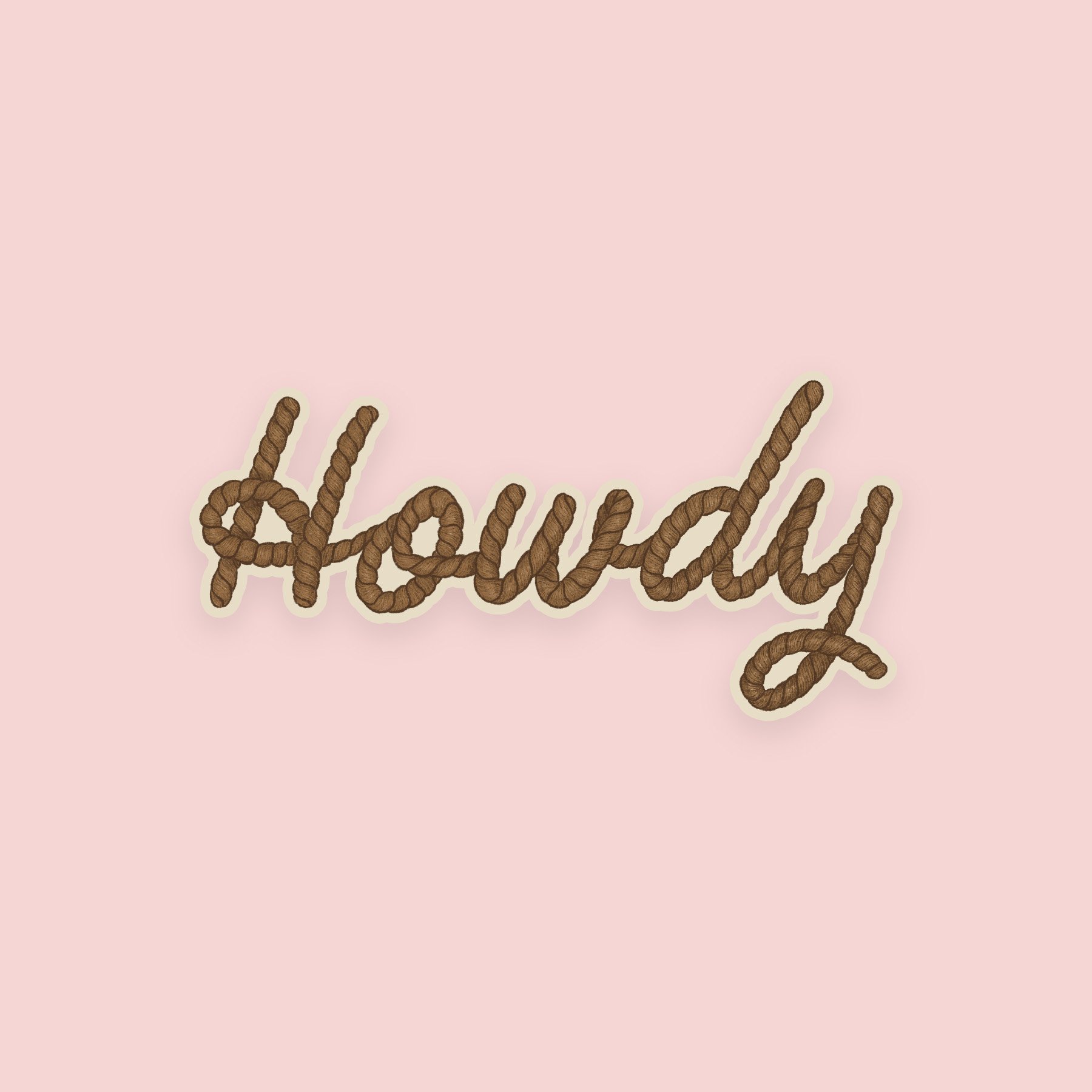 Howdy | 4 x 2 in