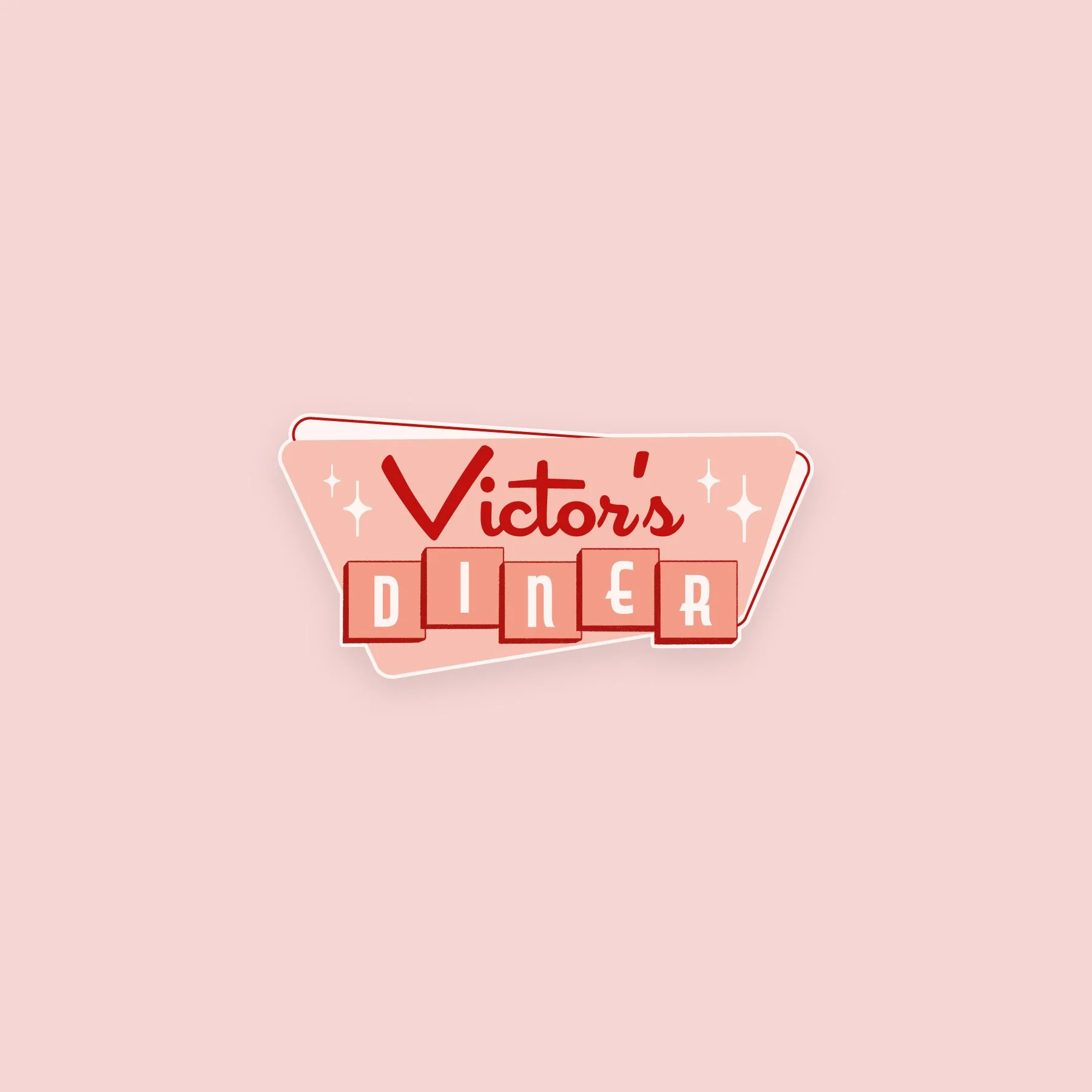 Victor's Diner | 3 x 1.5 in