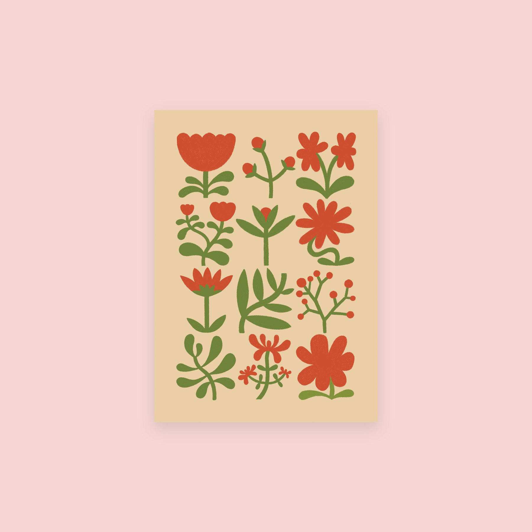 Tangerine Bloom | 2.5 x 3.5 in
