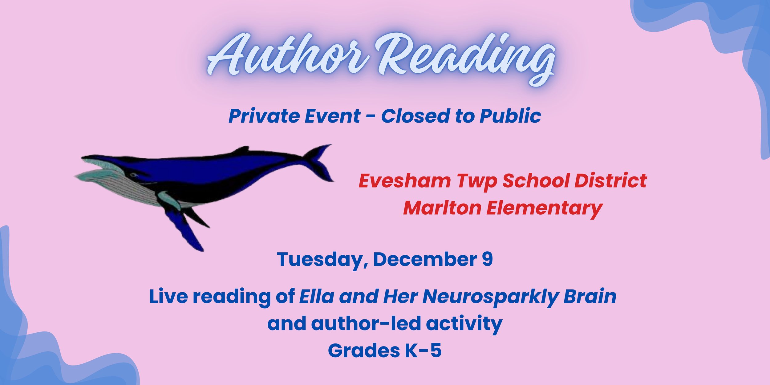 Author Reading: Marlton Elementary