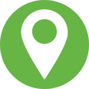 Green map location marker icon