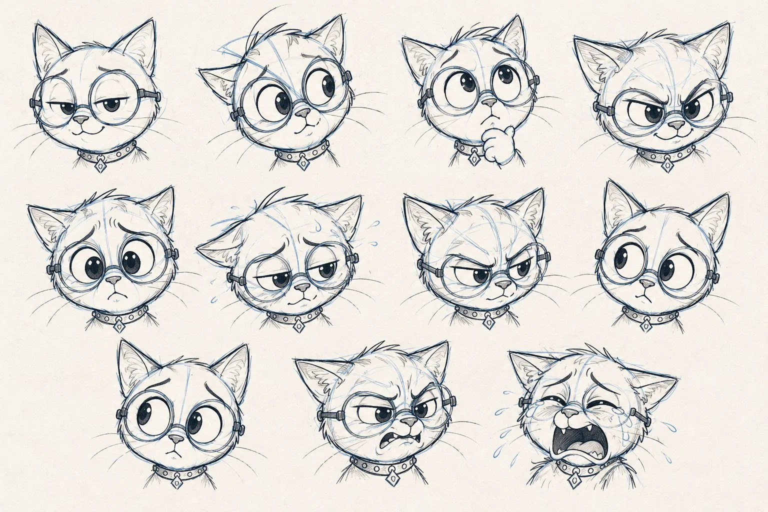Bacon theCat Expression Sheet - FY!C