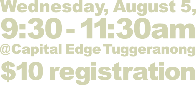 Text with event details including date, time, location, and registration fee.