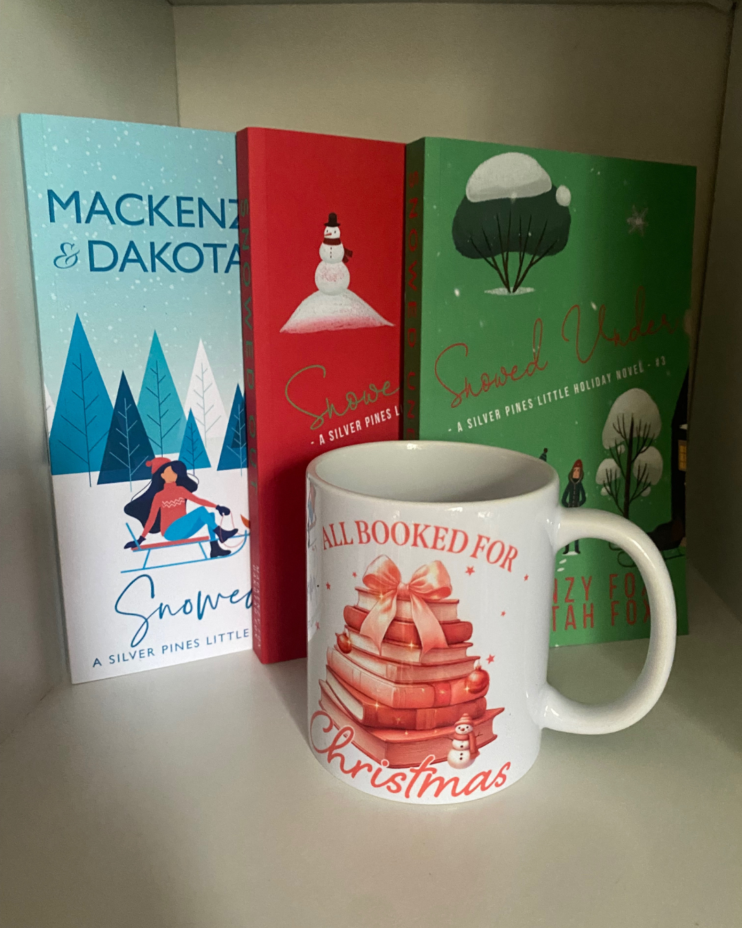 All Booked for Christmas mug & Small town Romance Trio