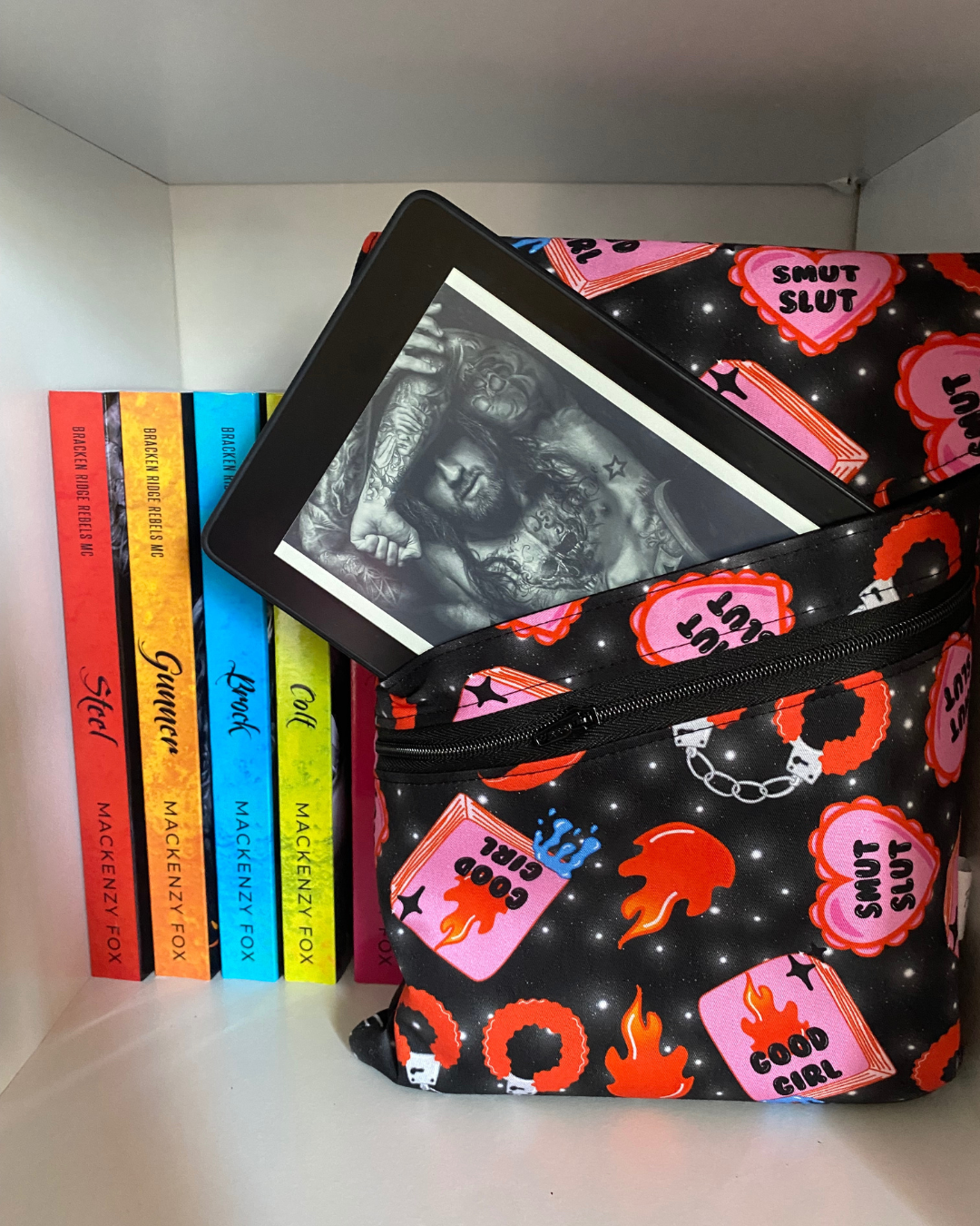 Smut Slut / Good Girl BAD BOY MEDIUM e-reader/book sleeve/pouch 3 in 1