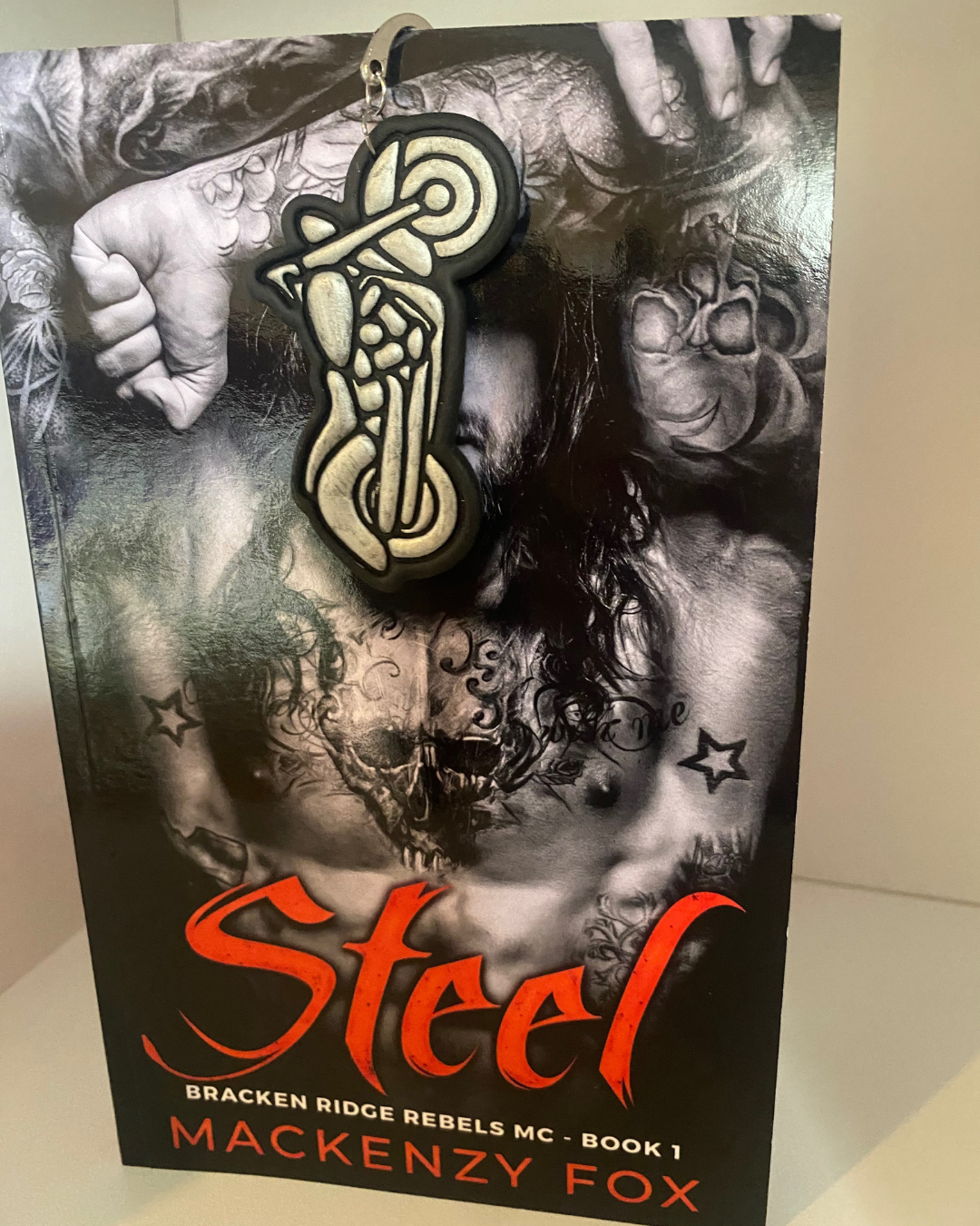 Polymer clay Motorcycle Bookmark