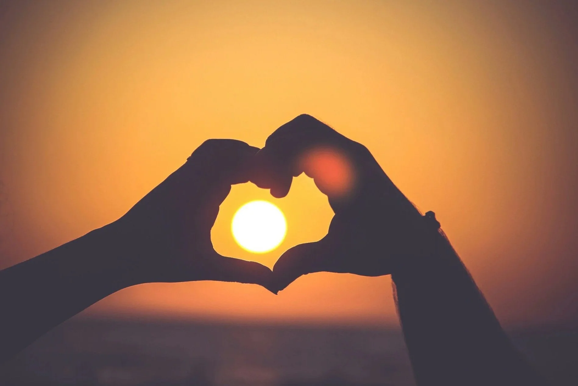 Hands in Heart Shape