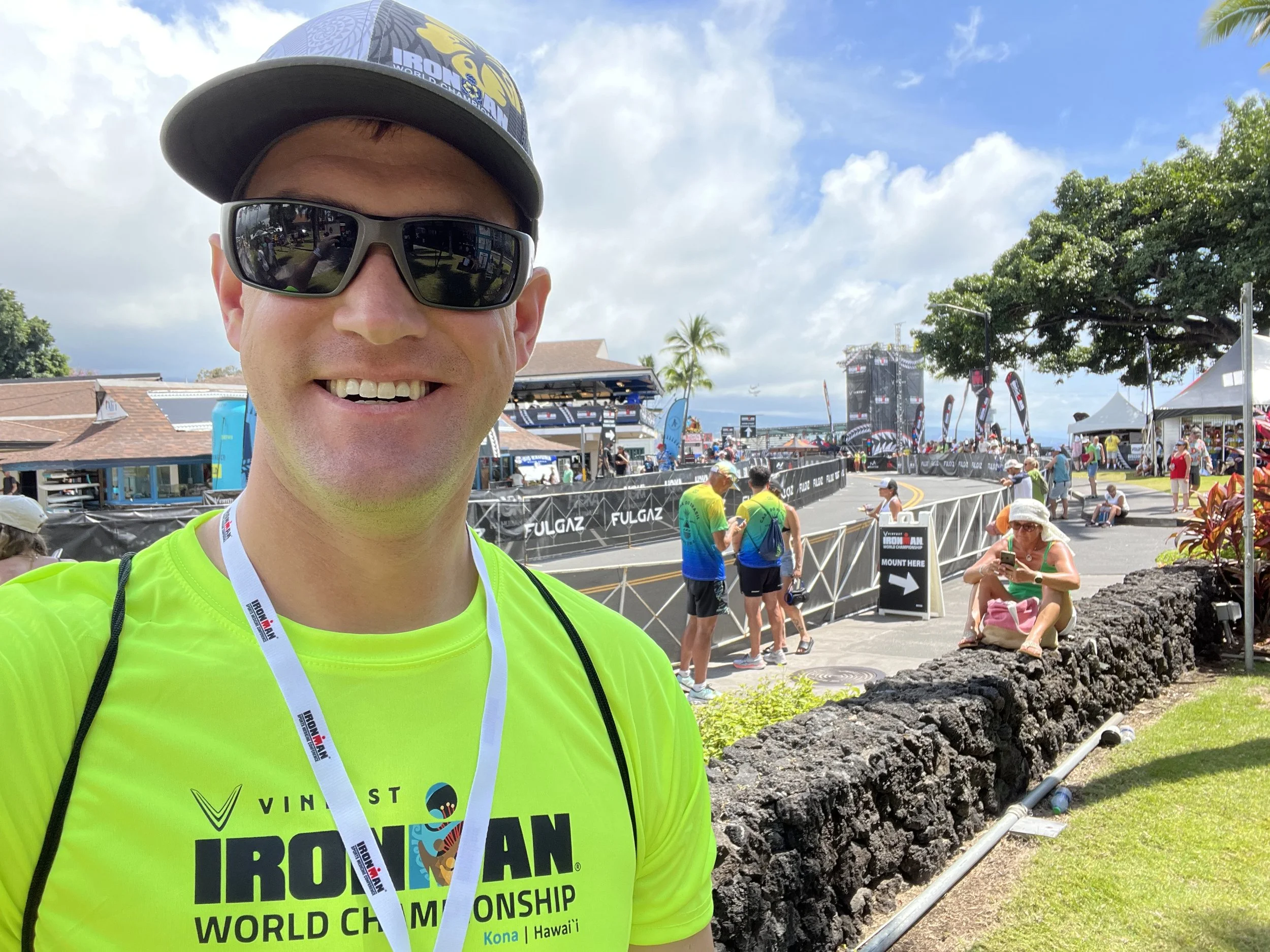 Smiling doctor at Ironman event